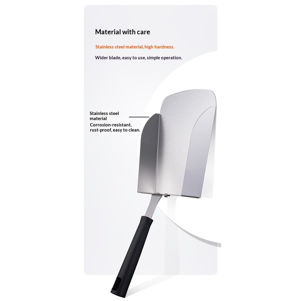Griddle Spatula, Large Stainless Steel Griddle Food Mover Shovel Metal Food Scooper for Flat Top Stir-frying Grilling Cooking Rice, Vegetables and โ image 4