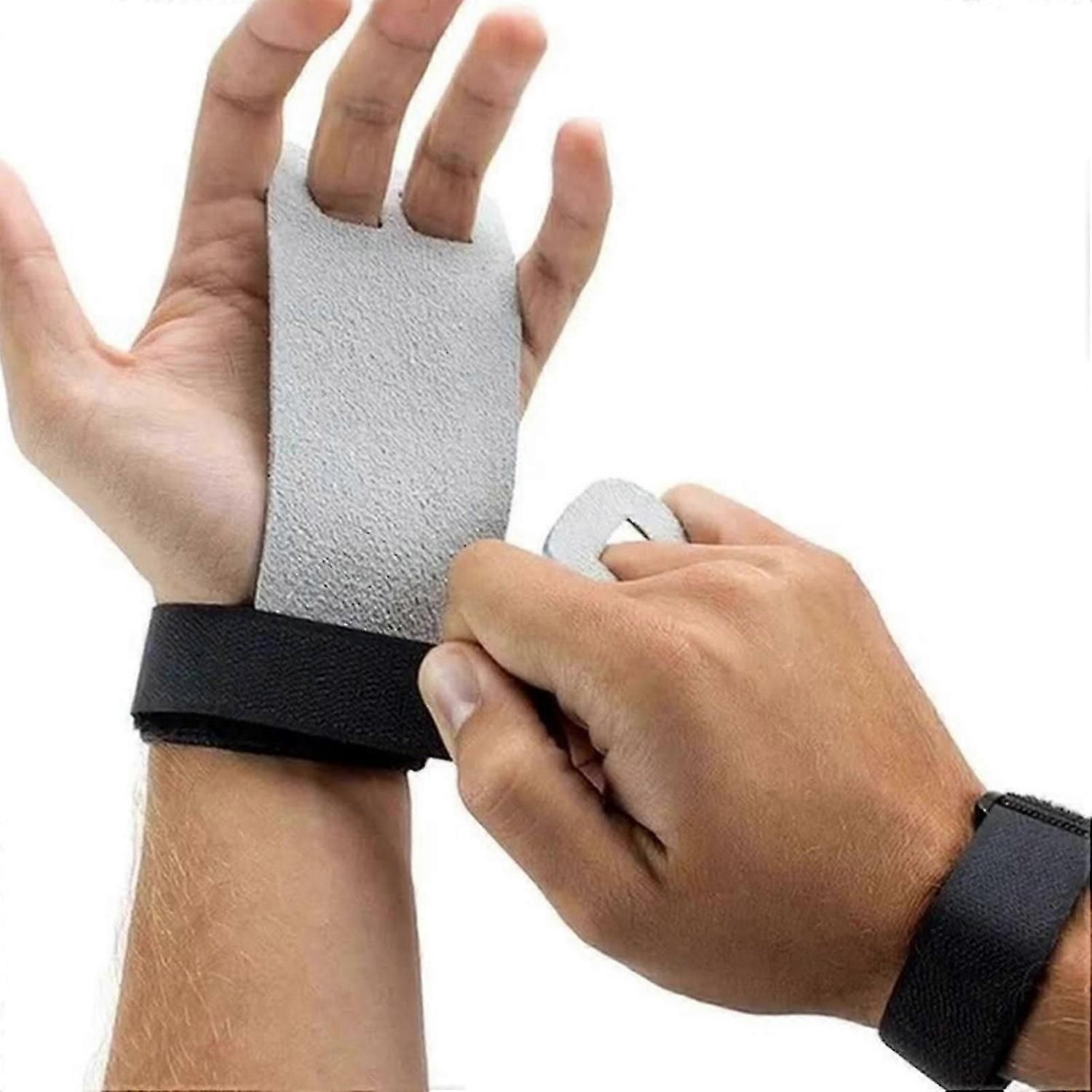 Gymnastics Wrist Grips with Wrist Support Anti-Slip Palm Guards for Training, Weightlifting, Cross Training and Fitness - Pink S โ image 4