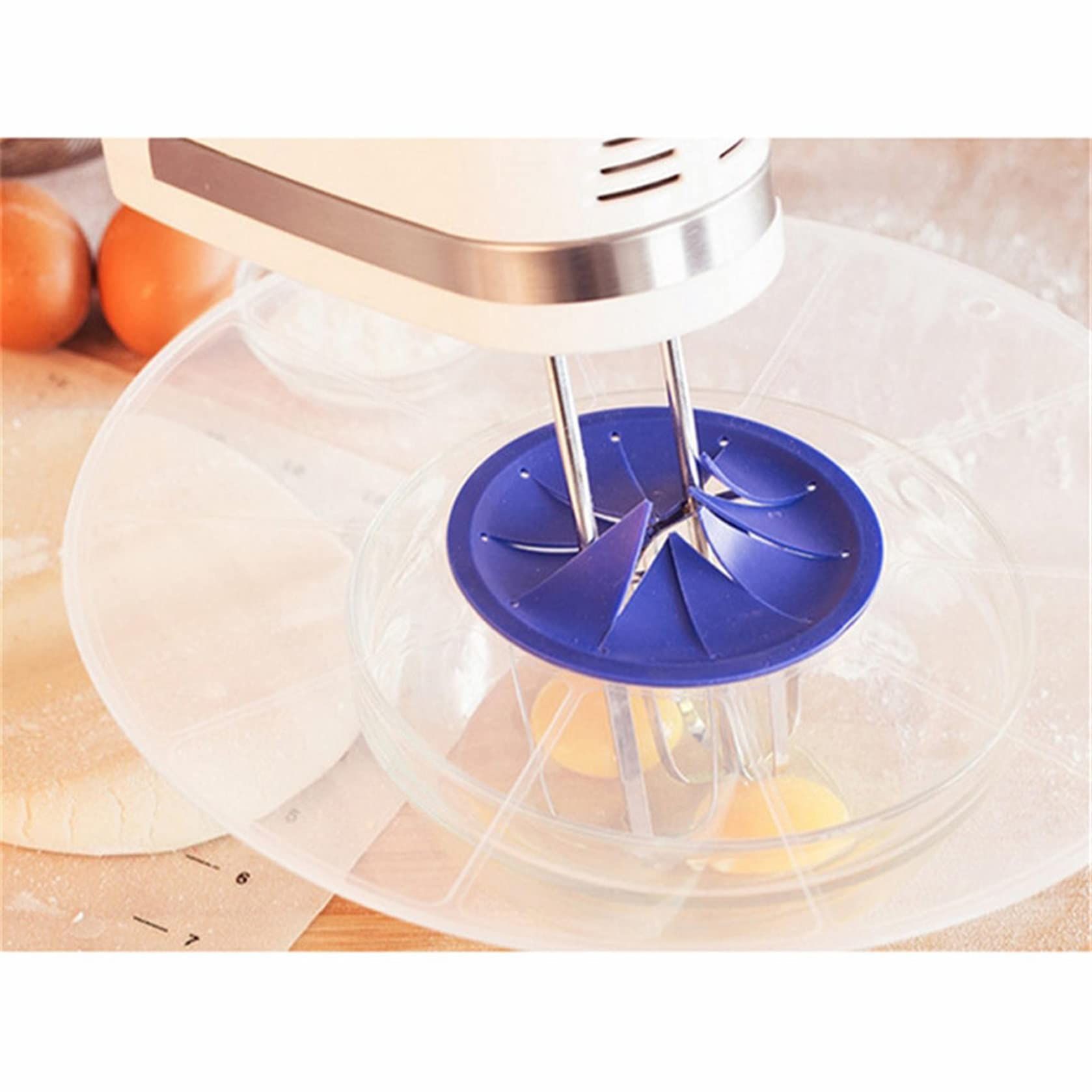 Mixing Bowl Splatter Guard Egg Bowl Whisks Screen Cover Baking Splash Guard Bowl Lids Kitchen Cooking Tool โ image 4