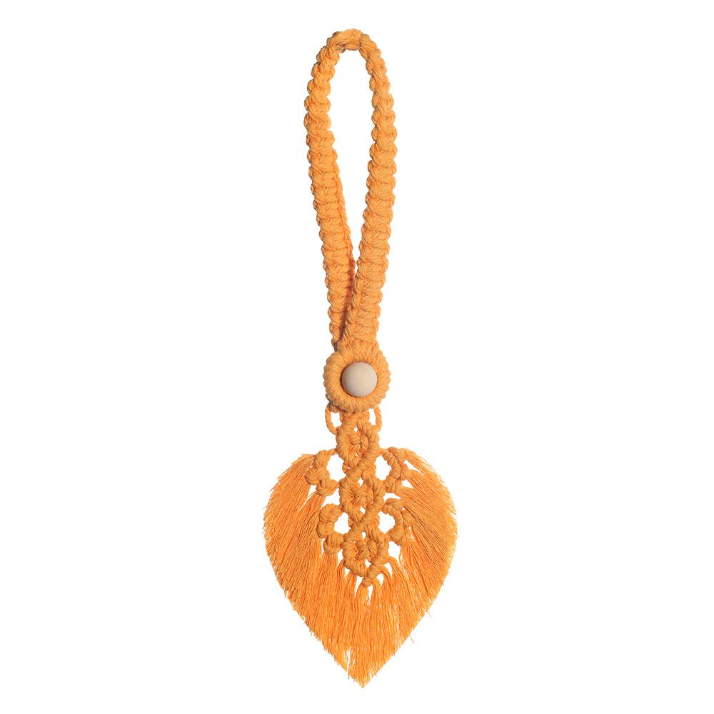 2Pcs Set Bohemian Style Curtain Straps – Hand Woven Colorful Leaf Curtain Decorative Buckles, Binding Ropes, Home Soft Decoration, Hanging Ornaments, Wedding — image 2