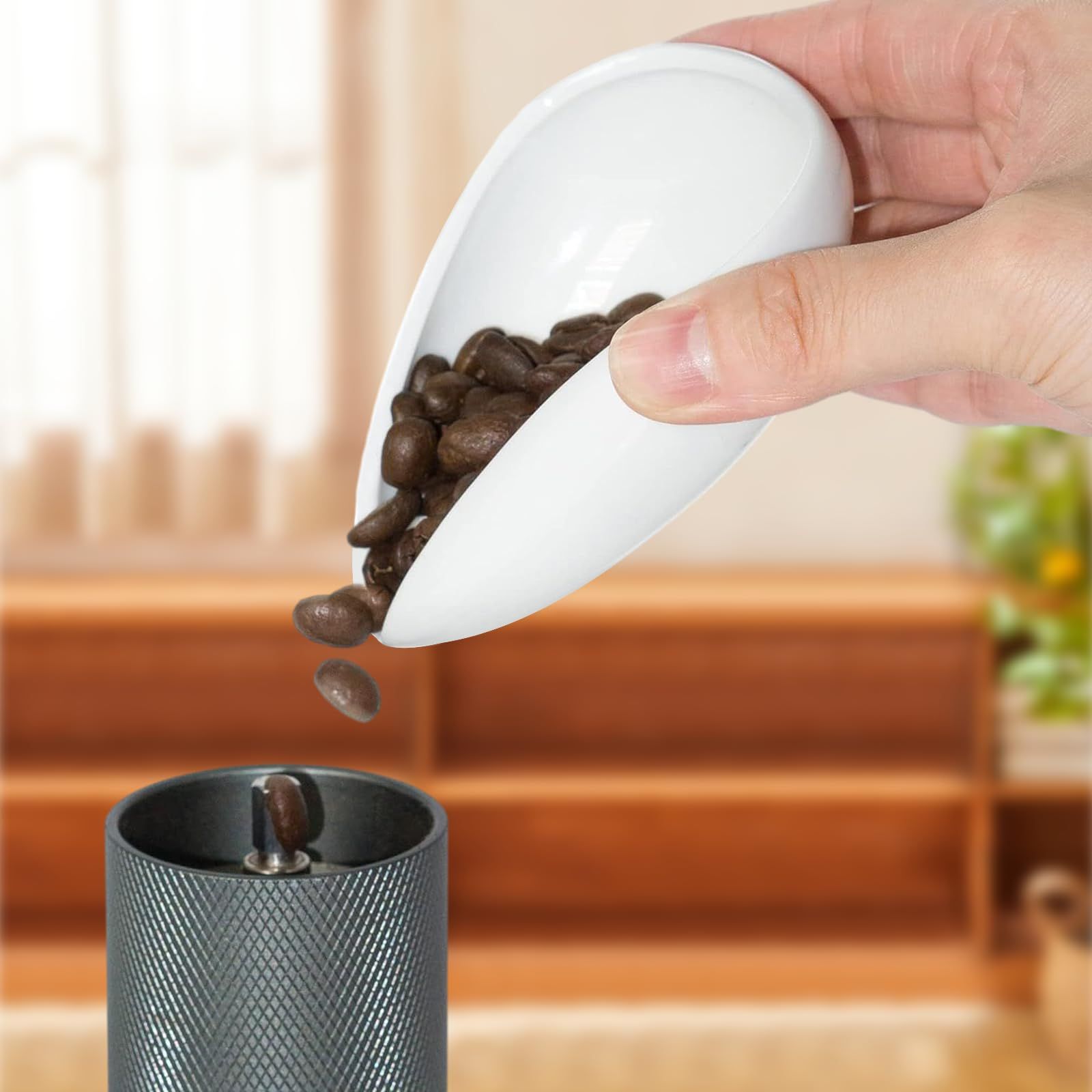 Coffee Bean Dosing Bowl Single Coffee Tray Ceramics, with Watering Can — image 3