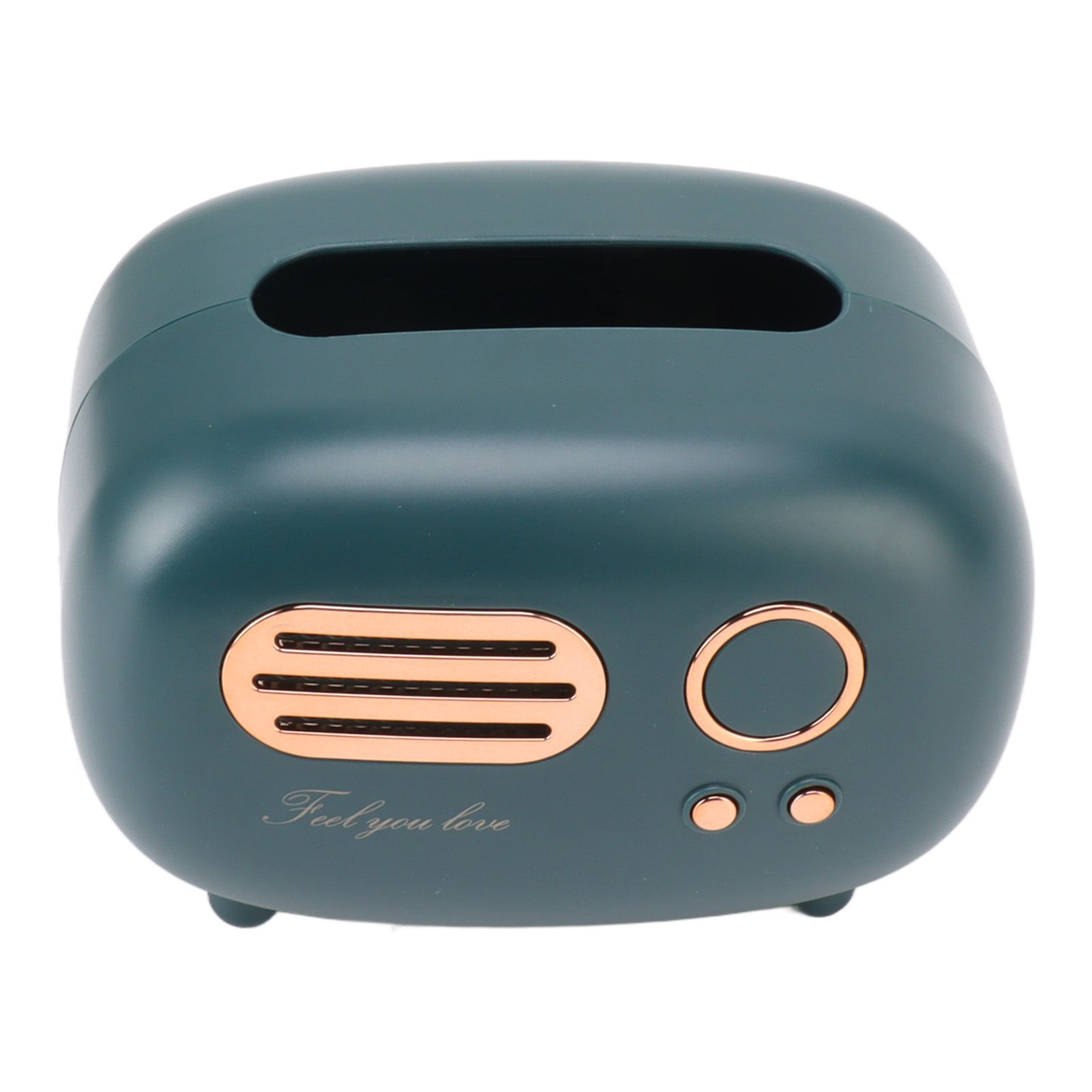 Retro Radio Shape Tissue Cover Box Vintage Radio Tissue Box for Bathroom Living Room Bedroom Nightstand Desk Table Green โ image 5