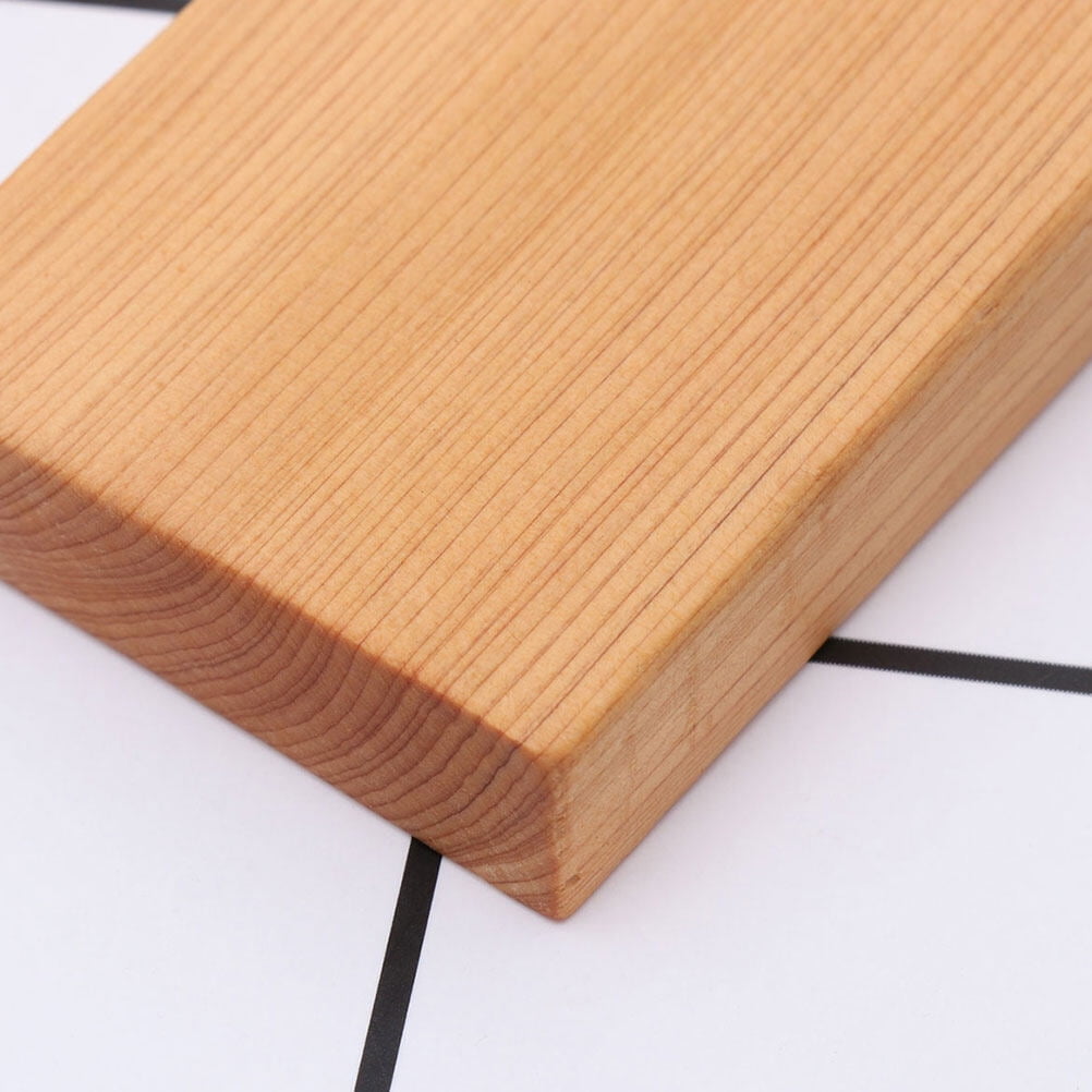 4pcs Rectangule Wooden Board Thicken Blank Unfinished Wood Cutout Smooth Cutting Plaque For DIY Crafts Project 6 × 4 × 1.2cm Light Brown — image 3