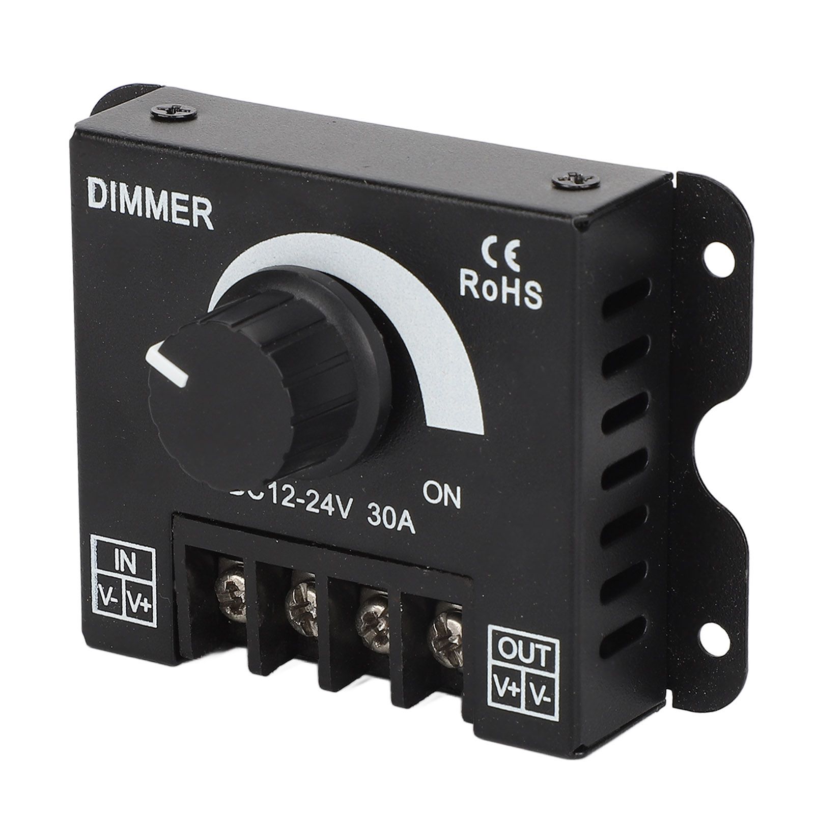 LED Dimmer Single Channel Stepless Dimming Excellent Heat Dissipation LED Light Strip Dimmer DC 12‑24V — image 5