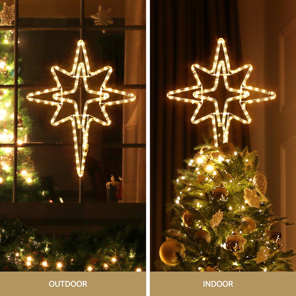 Jingle Jollys Christmas Lights 57cm Bethlehem Star 90 LED Xmas Decorations Motif — image 4