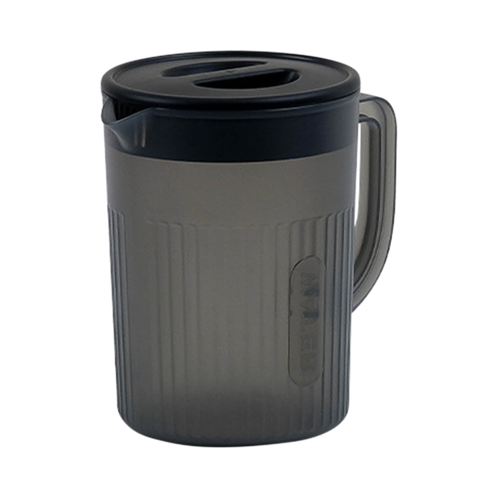 Juice Pitcher with Lid for Refrigerator, Water Jug for Tea, Juice and Iced Drinks, Fridge and Dishwasher Safe, Black — image 2