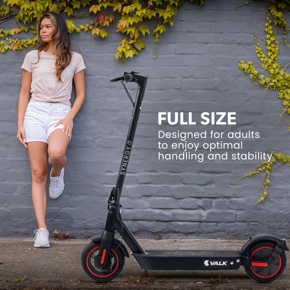 VALK Synergy 7 Electric Scooter, 500W 15Ah, AU Compliant, Motorised eScooter for Adults, Black/Red โ image 6