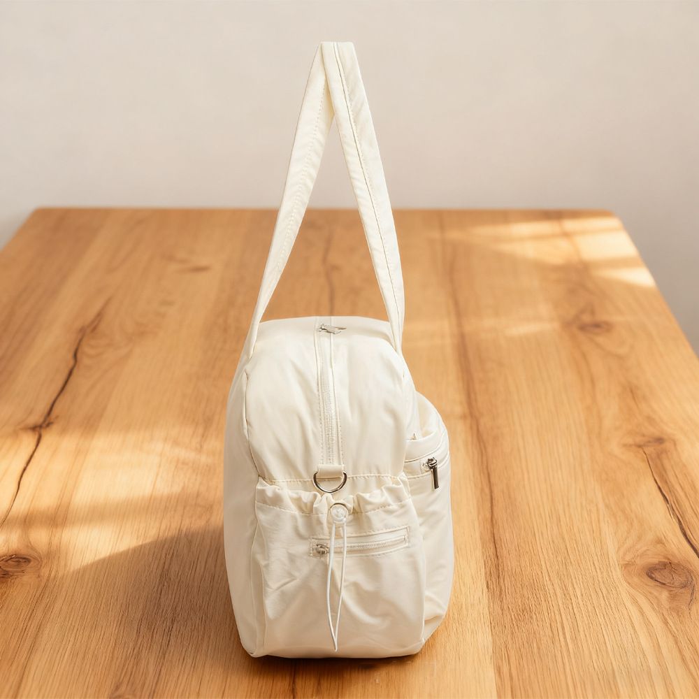 Large Capacity Travel Gym Duffle Bag - Waterproof Cloud Shoulder Tote for Women - Dry Wet Separation Overnight Weekender Bag for Fitness Business Trip - Off โ image 3