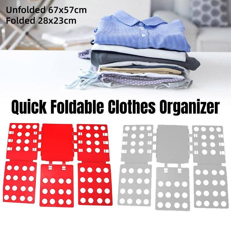 Lazy Folding Clothes Board Organiser Folding Clothes Storage Easy Use Board - Red โ image 2