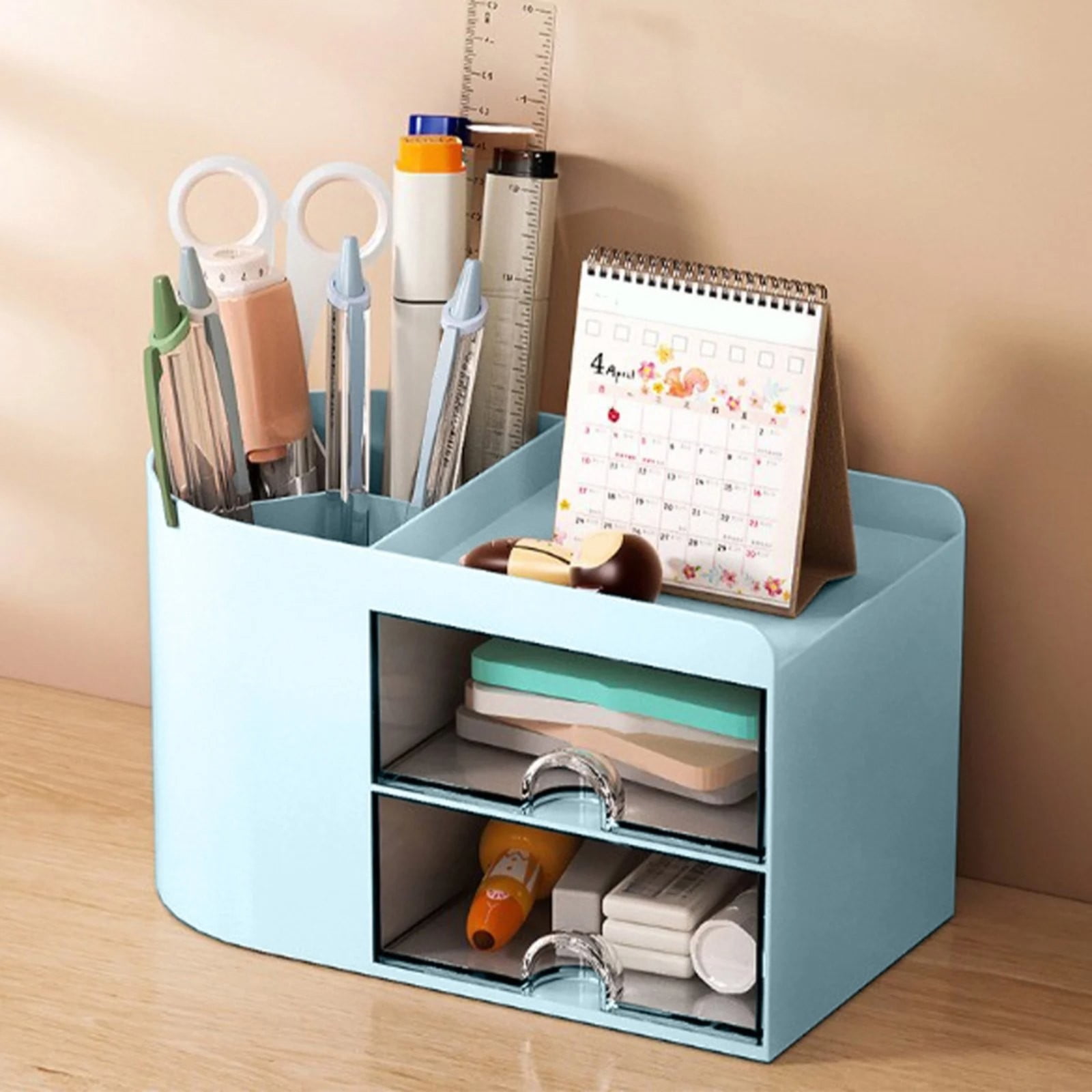Rectangular Empty torage Box, Plastic Pencil Case, Clear Storage Container for Pencil,Crayon,Sticker,Cosmetics, 1 Pcs, 5.24x2.44x0.98 7.08x3.74x4.13 White โ image 4