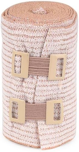 10pcs Skin Color Elastic Bandage Clips,Bandage Wrap Clips Stretch Metal Clips,Ace Bandage,Large Bandaids,Replaceable Wrap Clips Adhesive Bandages for Various โ image 3