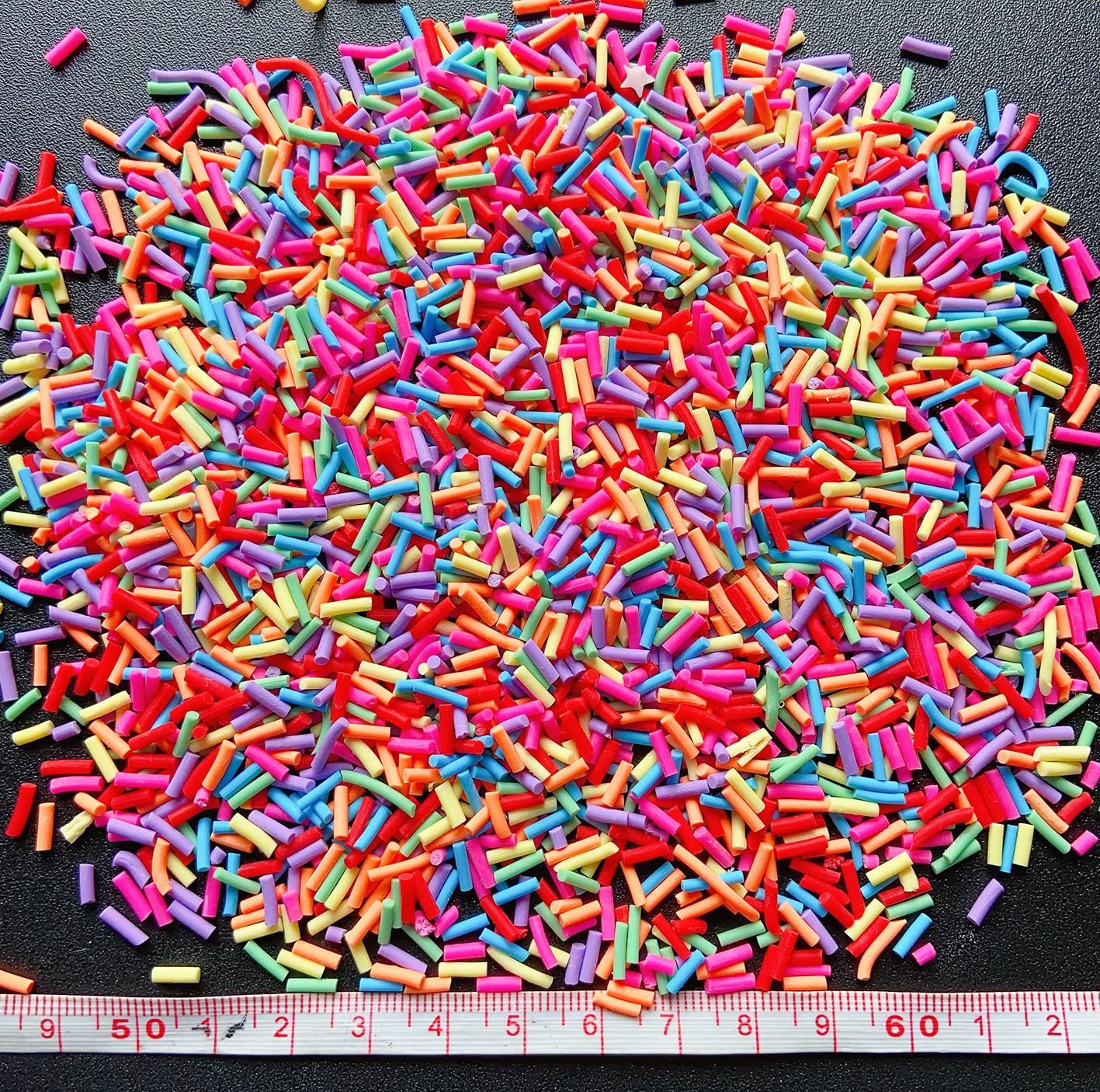 40g Fake Sprinkles Resin Sprinkles Fake Candy Sprinkles Clay Sprinkles Polymer Clay Slices for Nail Art DIY — image 2
