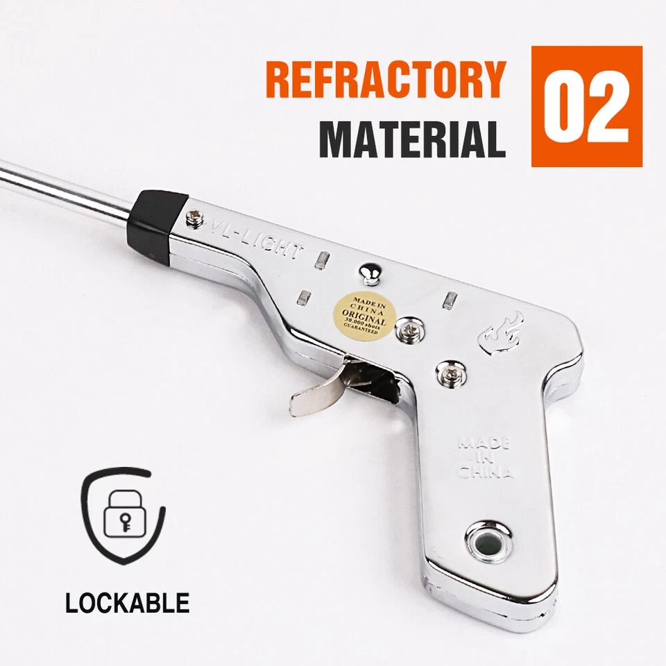 2x 270mm Barbecue igniter All-Metal Battery-Free Pulse Kitchen Camping Barbecue โ image 4