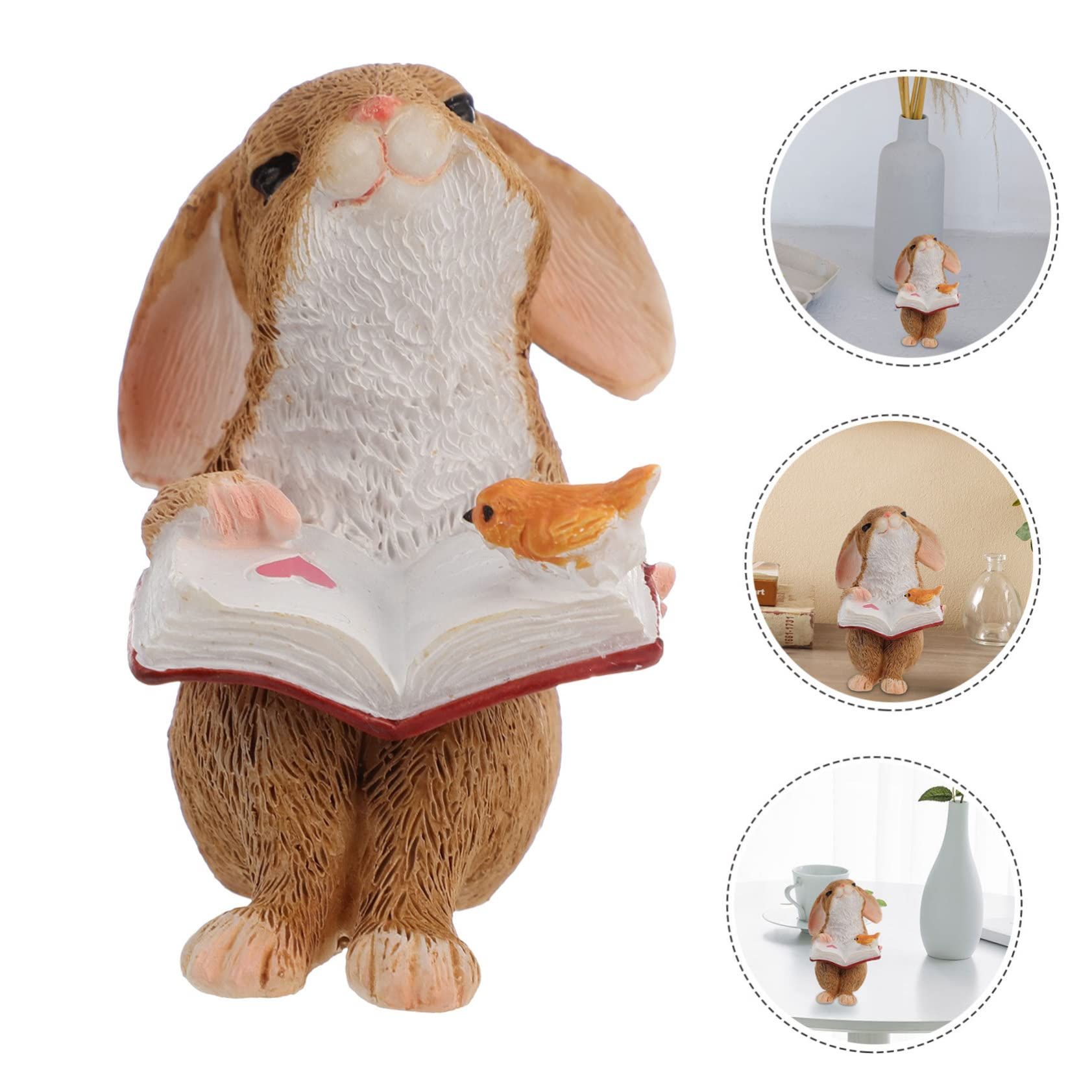 Live Festival Rabbit Mini Rabbit Decoration Fairy Statue Rabbit Desktop Decoration Rabbit Home Decoration Rabbit Statue — image 2