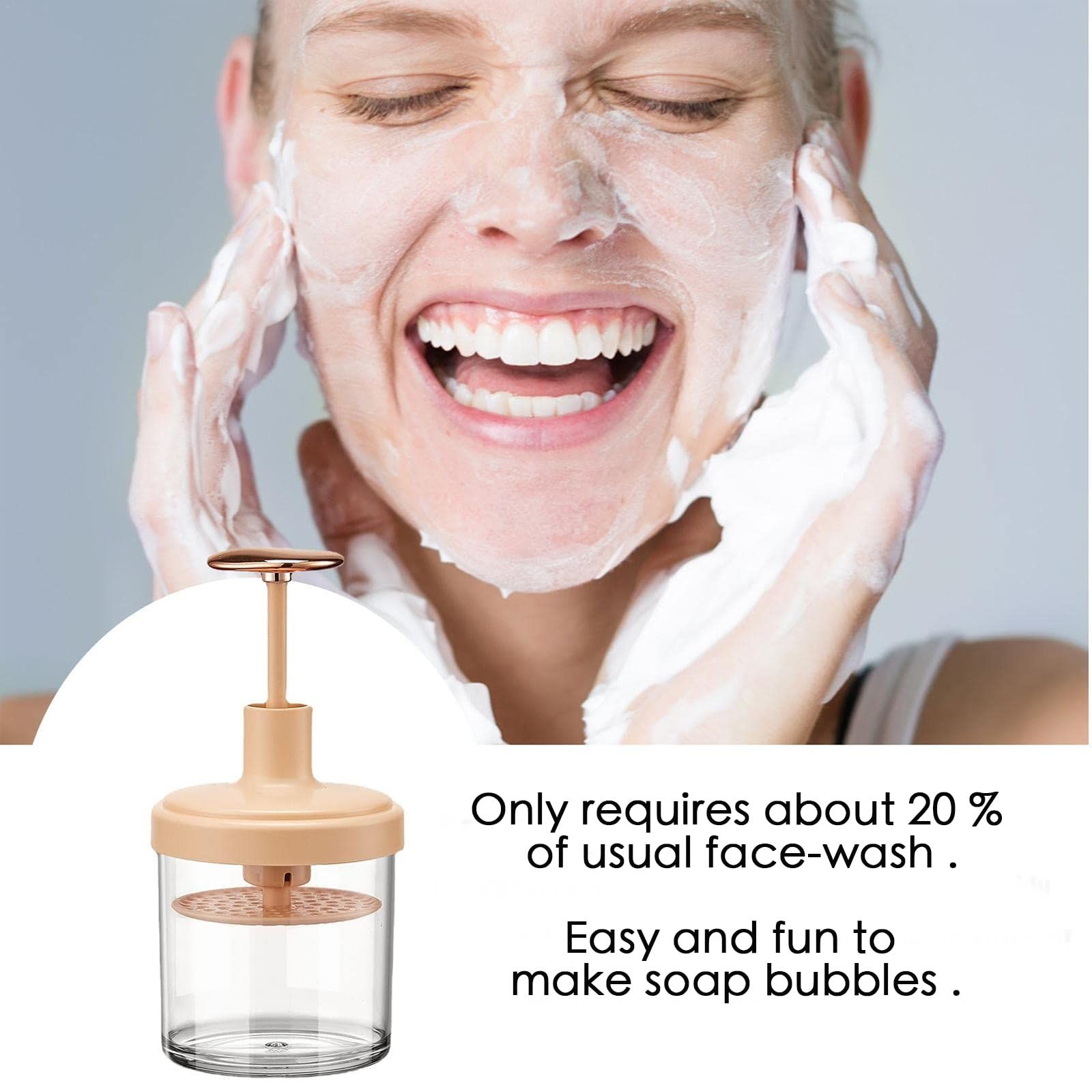 Gentle Deep Cleanser ,Rich Foam Maker for Face Wash,Foam Cleanser and Wash Foamer,Facial Cleansing Tool (green)