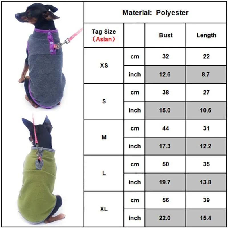 XL Pet Dog Puppy Winter Warm Fleece Jumper Vest Coat Jacket Apparel Clothes - Pink — image 4
