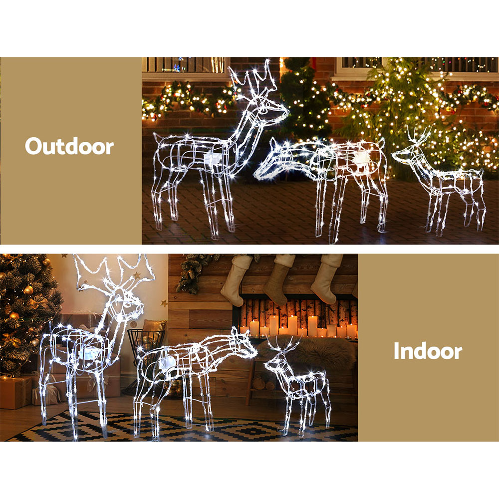 Jingle Jollys Christmas Lights 3 Pcs Reindeers 250 LED Decorations โ image 4