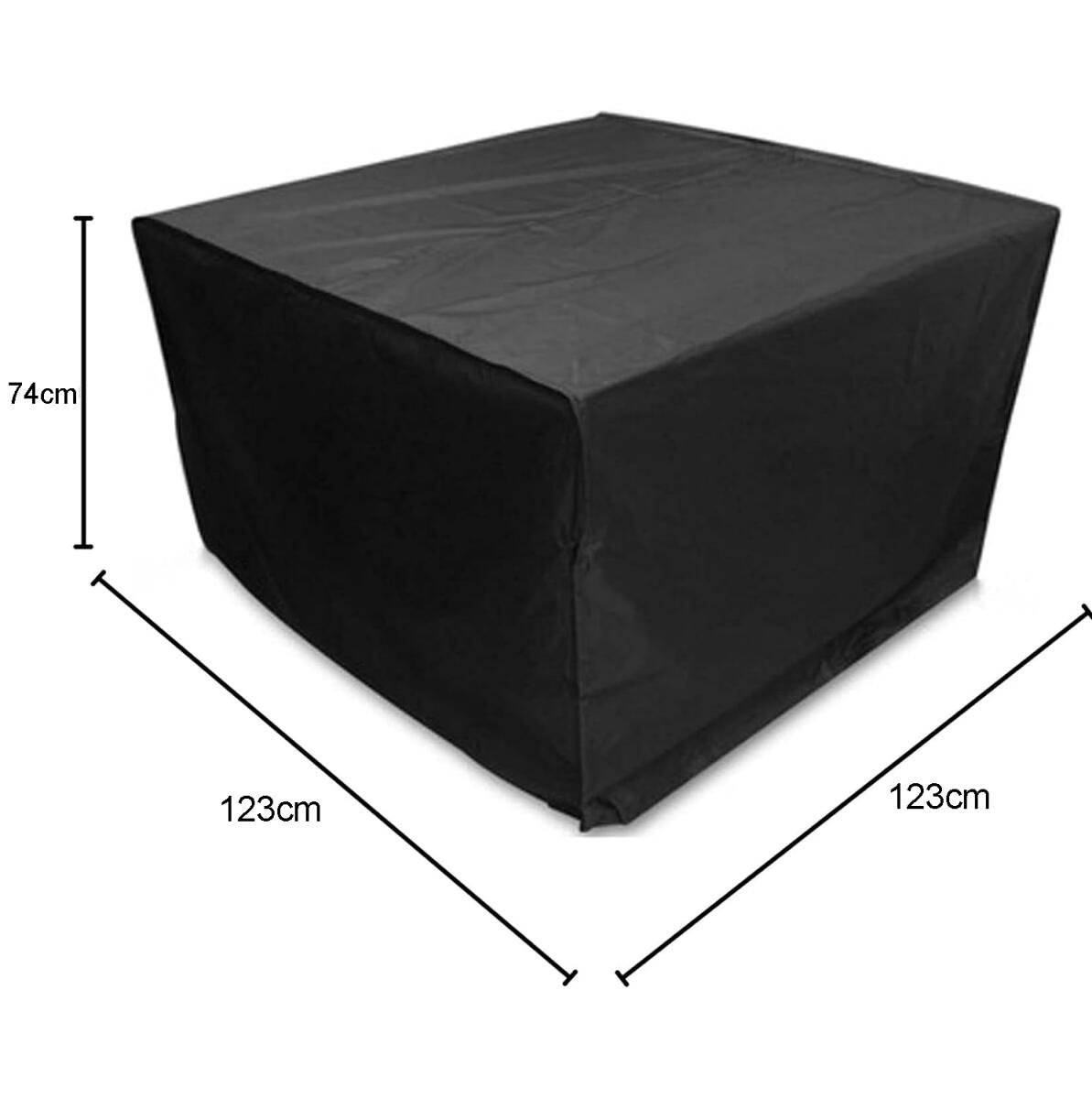 Garden Table Cover - 123*123*74 cm - Garden Furniture Cover - Square Garden Furniture Cover - Waterproof Garden Furniture Protective Cover - Waterproof Garden โ image 5