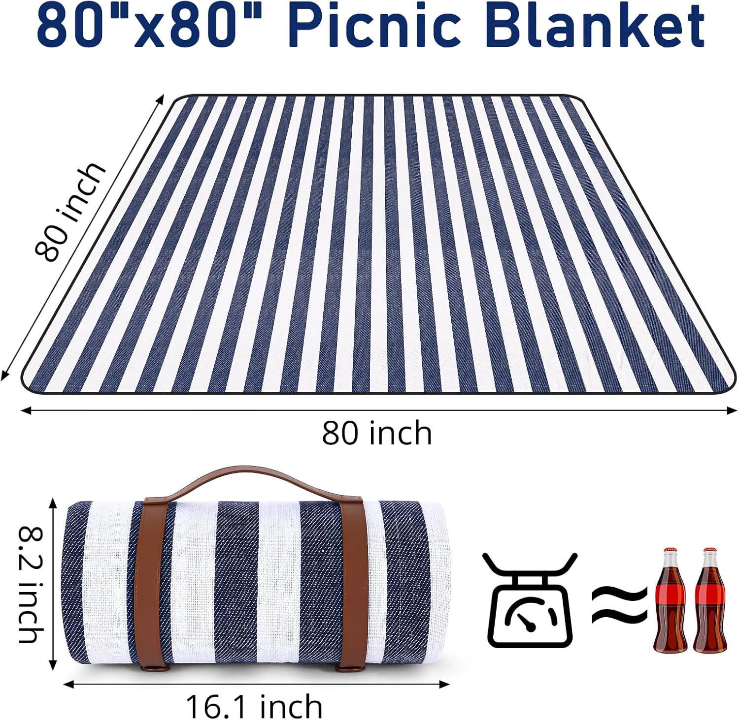 Outdoor Picnic Blanket Waterproof Mat Extra Wide Camping Tent Ground Sheet for Hiking and Outdoor Activities - Black S โ image 2