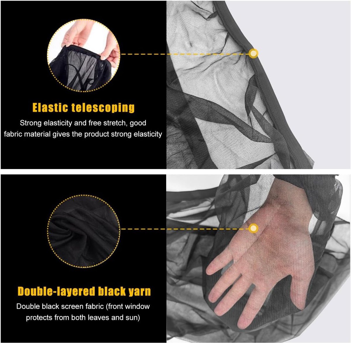 Car Sunshade - 4 Pieces - Suitable for Front and Rear Windows - Polyester - UV Protection - Car Sunshade for Baby & Child - Car Window Sun Protection — image 2