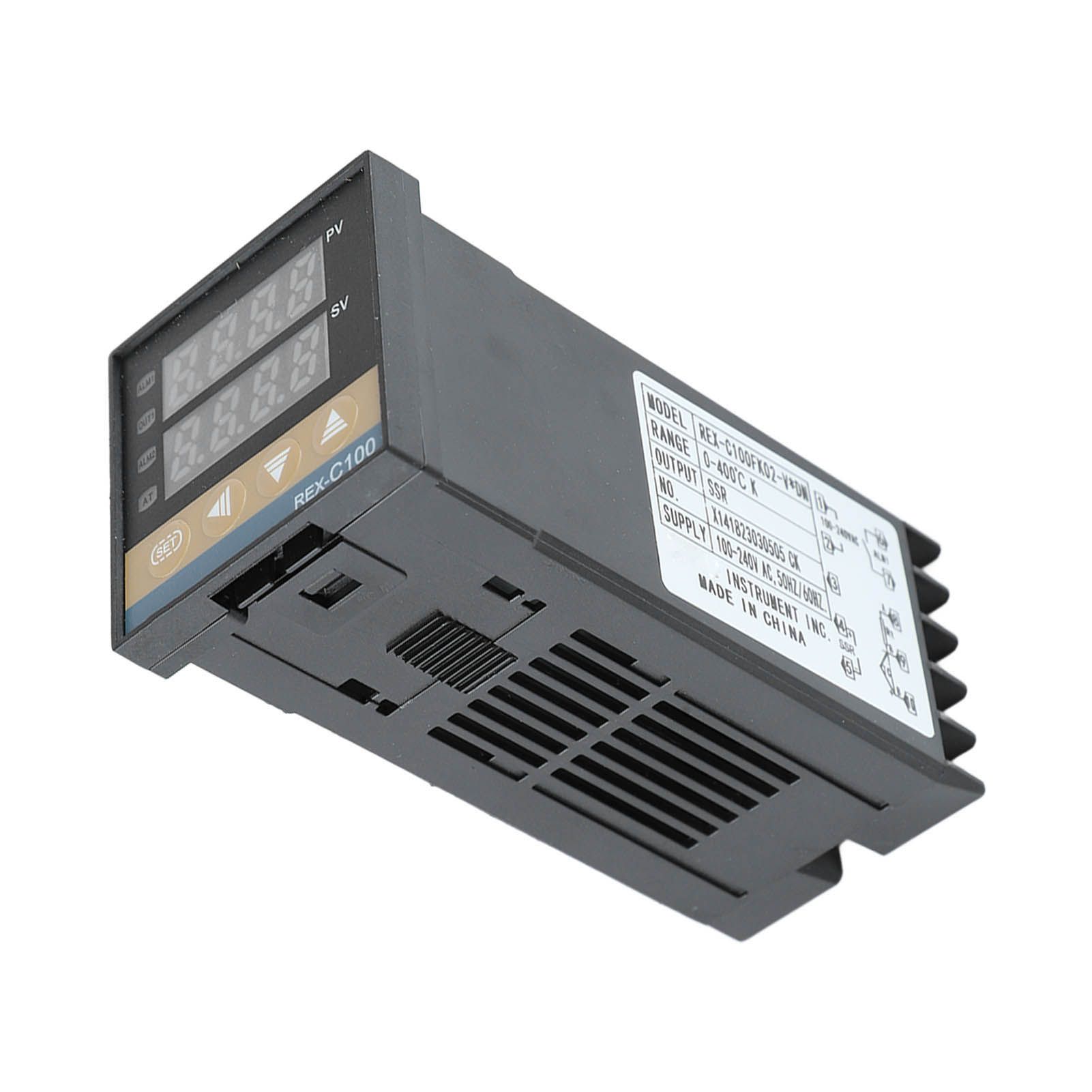 PID Temperature Controller Kit REX C100 Digital PID Temperature Controller with Solid State Relay 100‑240V REX C100FK02 V DN SSR DK — image 5
