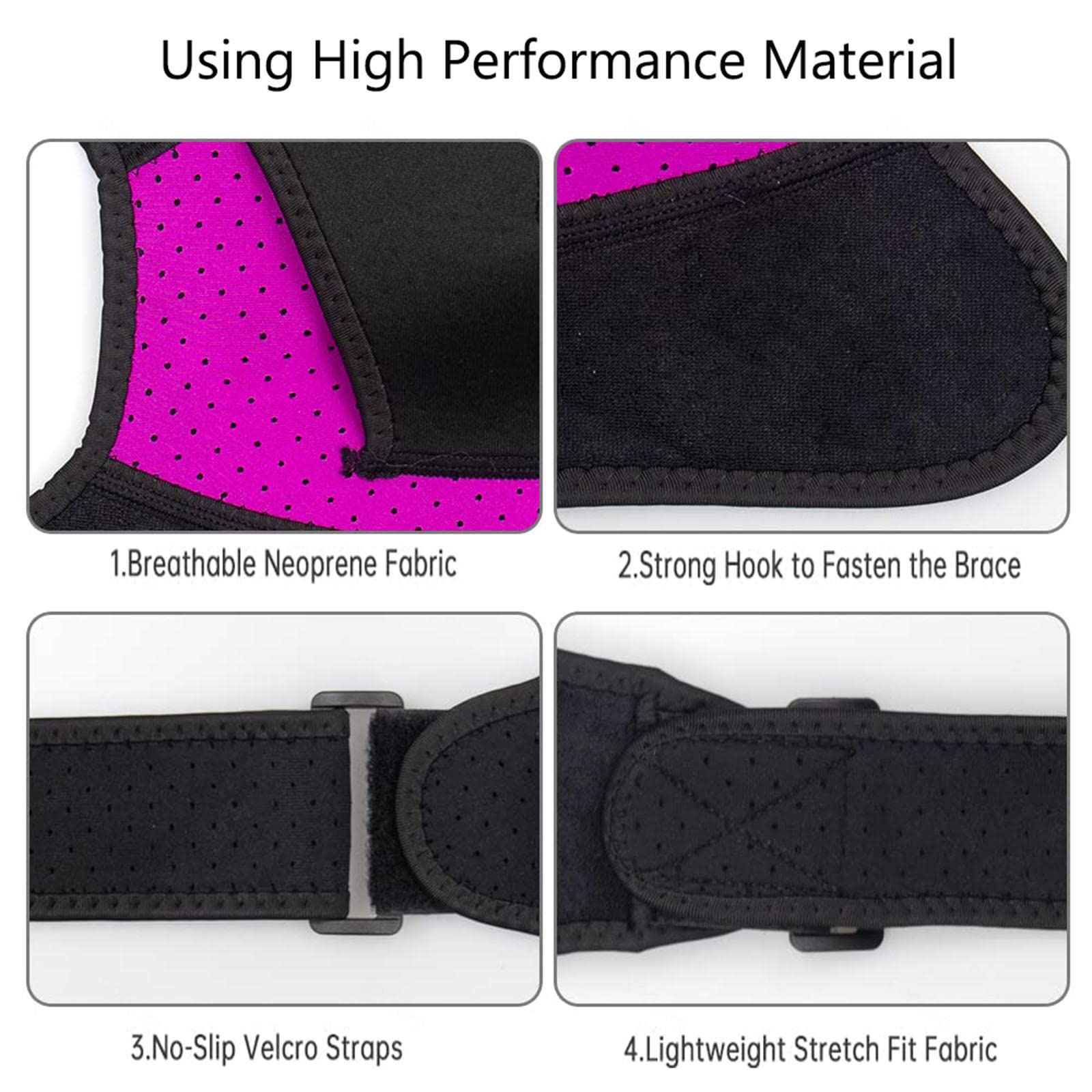 Shoulder Brace Arm Sling for Torn Rotator Cuff Support Compression and Stability Shoulder Harness Sleeve Wrap with Ice Pack Pocket โ image 5