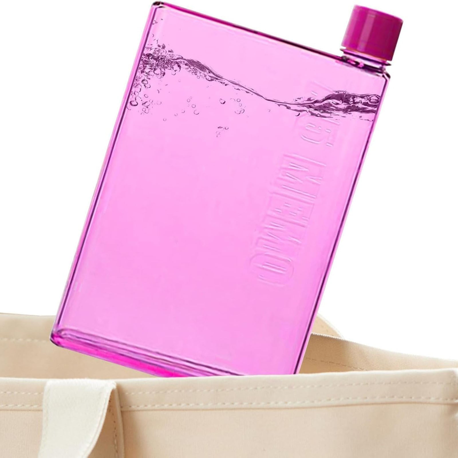 Flat Water Bottle Slim Water Bottle for Purse Leak Proof Slim Handbag Pocket Drinking Bottle for Outdoor Sports Fitness, Transparent, 750 ml โ image 4