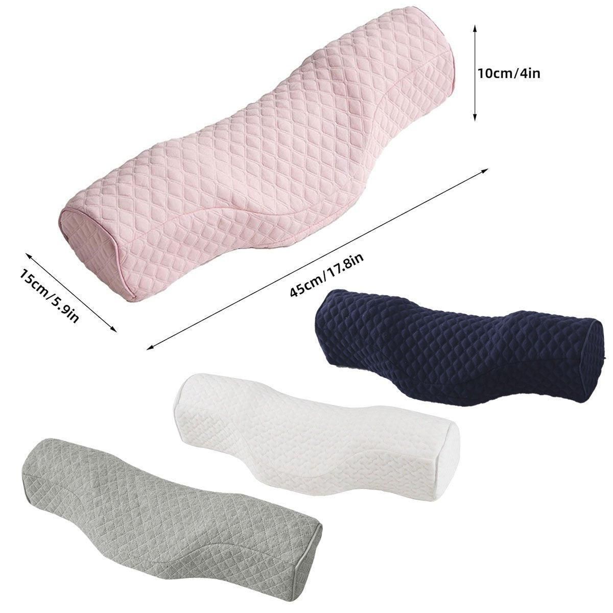 Orthopedic Memory Foam Cervical Neck Pillow for Sleep Support Slow Rebound - Navy — image 4