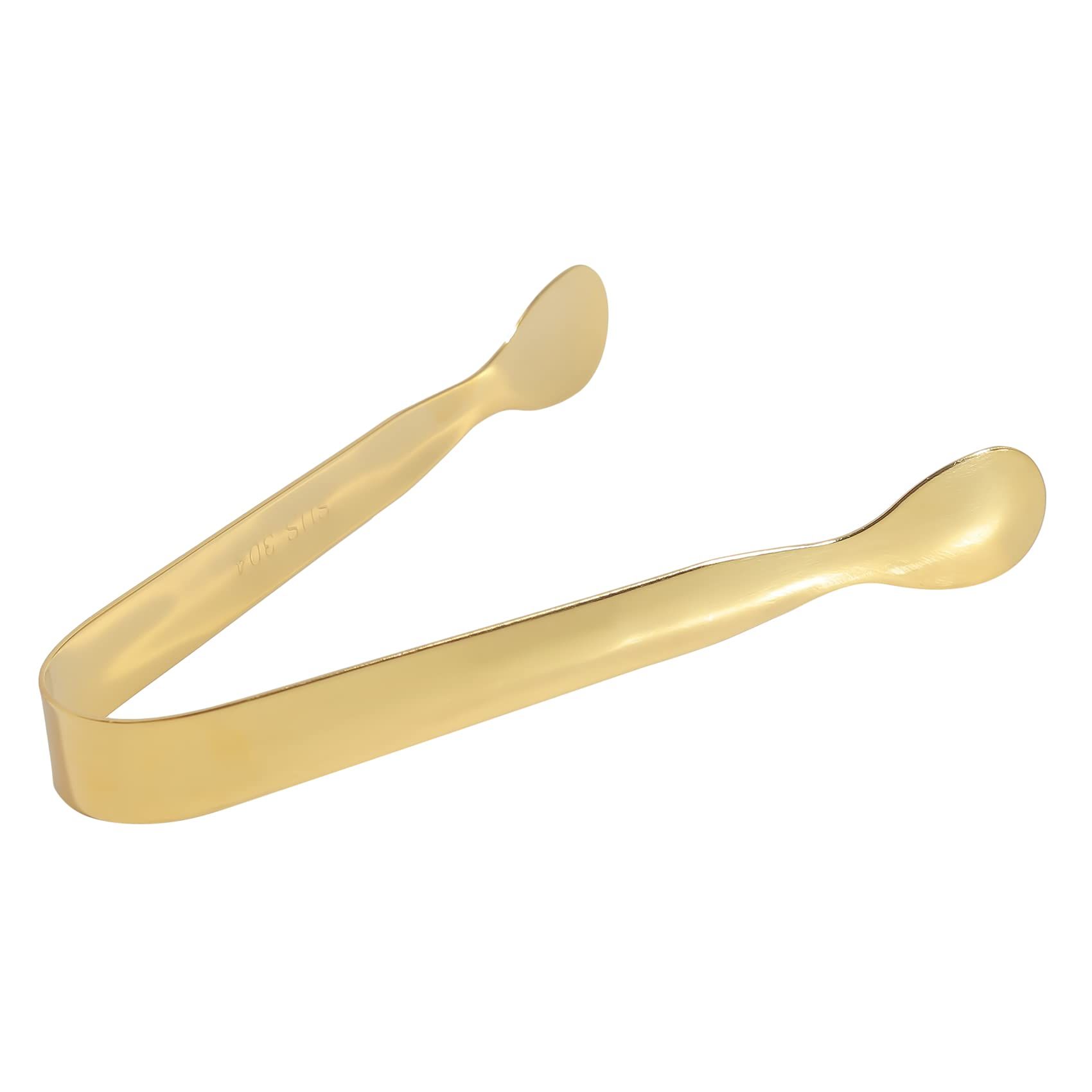 Ice Tongs Mini Sugar Tongs 4.3Inch Stainless Steel Small Serving Tongs, Small Kitchen Tiny Tongs for Appetizers,Tea Party â image 3