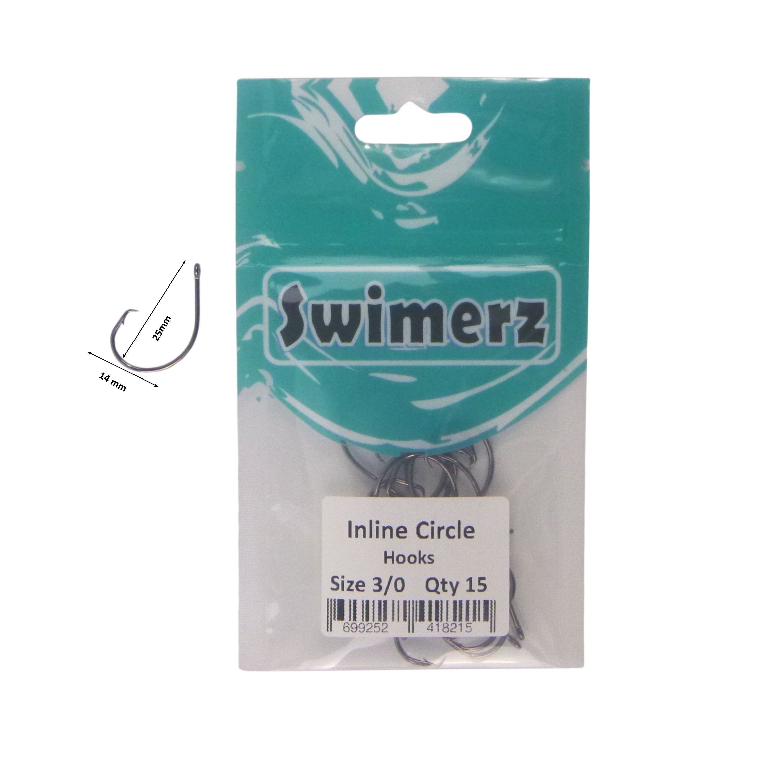 Swimerz 3/0 Inline Circle Hook 15 pack โ image 3