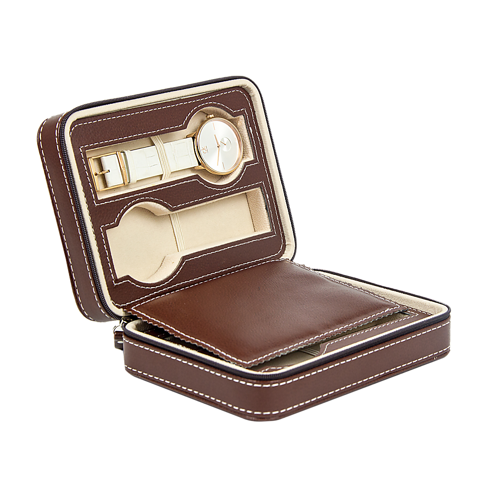 4 Watch Box Display Travel Case PU Leather — image 4