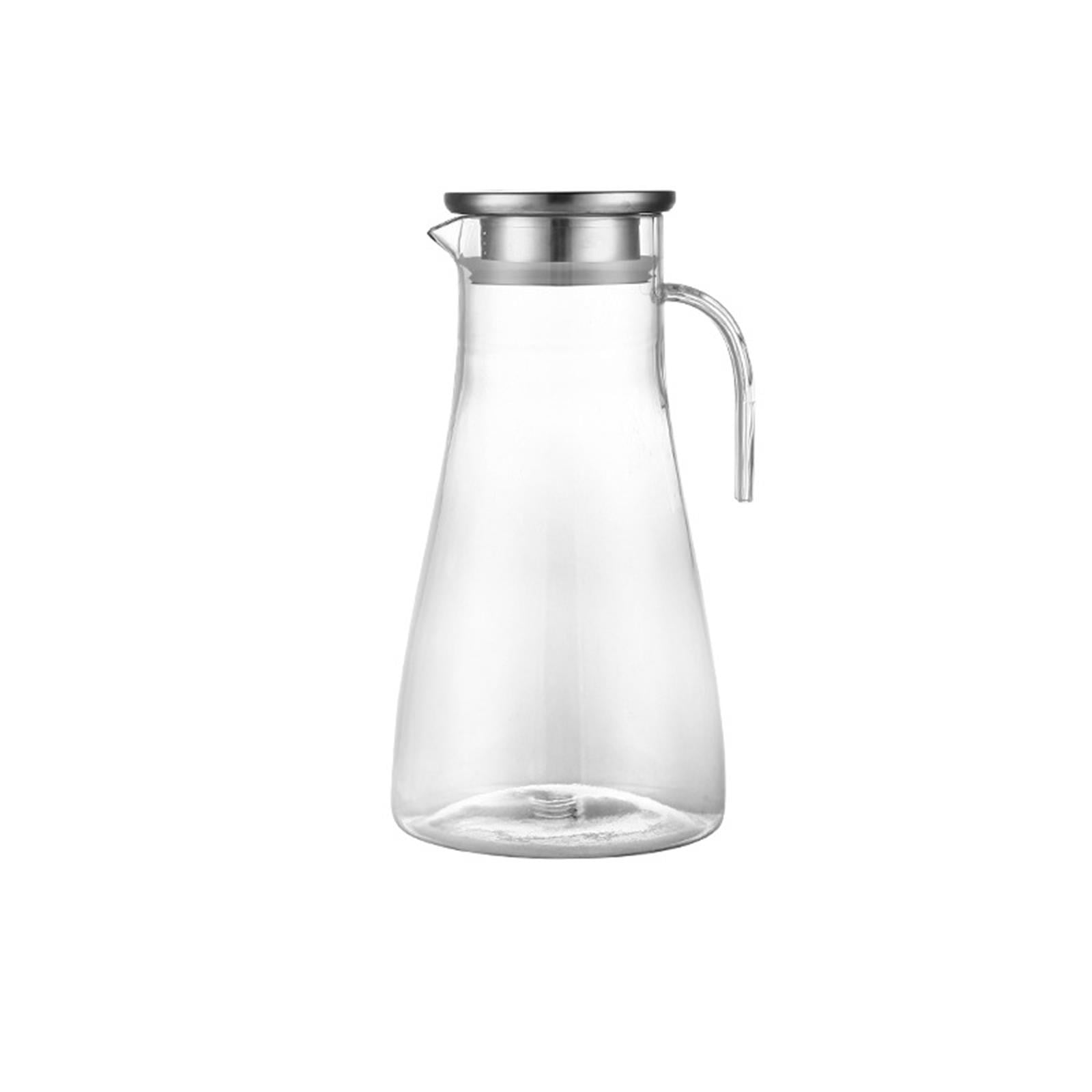 1 L Borosilicate Glass Pitcher with Lid, Heat Resistant Clear Jug for Hot and Cold Water, Milk, Iced Tea and Juice, 27 x 9 cm โ image 2