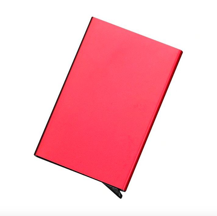 Aluminum Pop-Up Card Holder RFID-Safe Black Case โ image 6