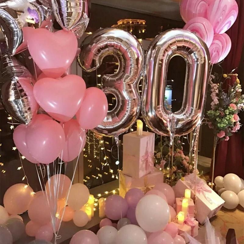 Rose Gold 32 Inch Foil Number Balloon 81cm Birthday Party Wedding Decoration - Rose Gold 7 โ image 4