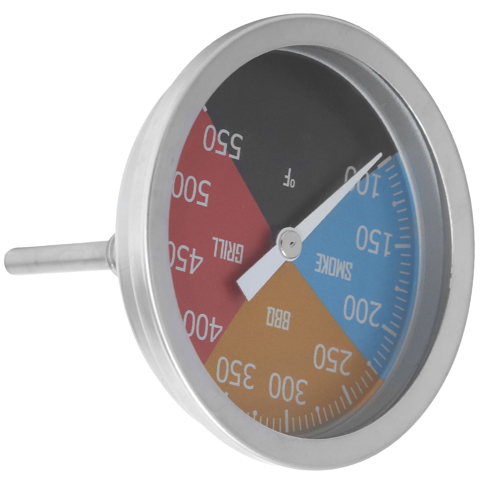 100‑550℉ Metal Oven Temperature Gauge Pointer Type for Smoke BBQ Grill Household Cooking — image 4