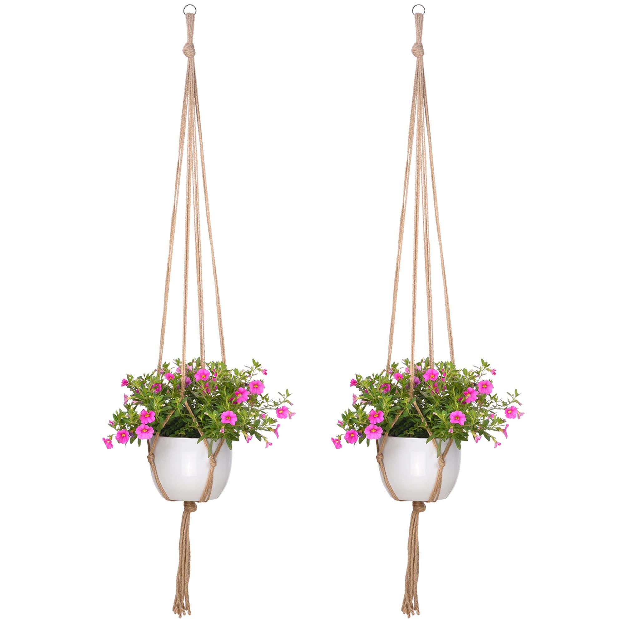 2 Pack 48 Inches Plant Hanger Flower Pot Plant Holder for Indoor Outdoor Decorations, Large, 4 Legs โ image 2