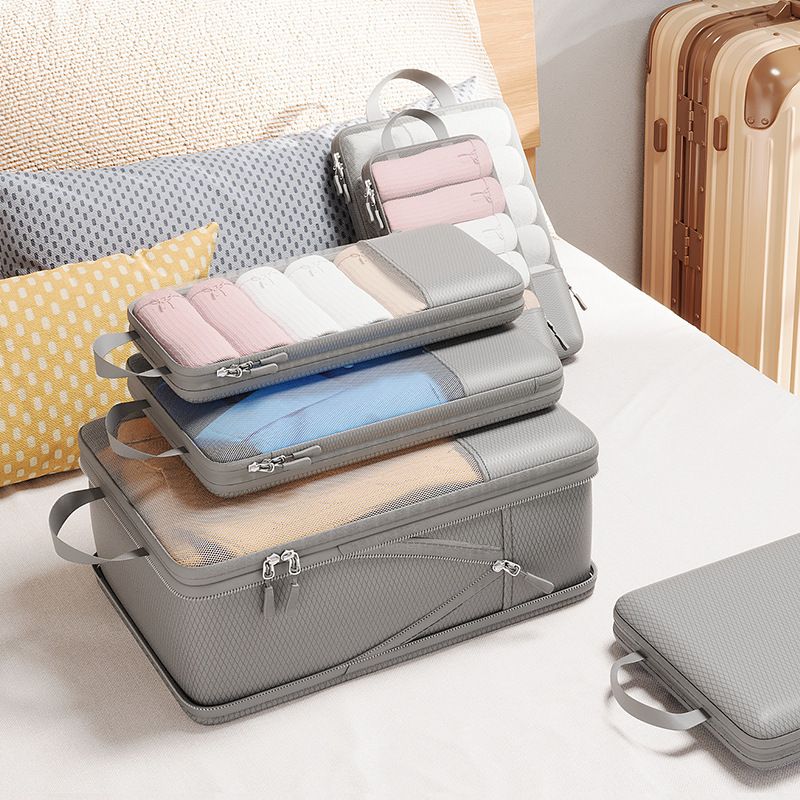 Travel Storage Bag Mu Family Expandable Compression Grey Small size [13*12*34] — image 2