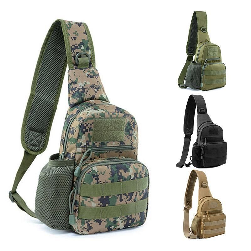 Man Shoulder Backpack Chest Bag Small Sling Cross Body Satchel Bag Outdoor - Camouflage — image 3