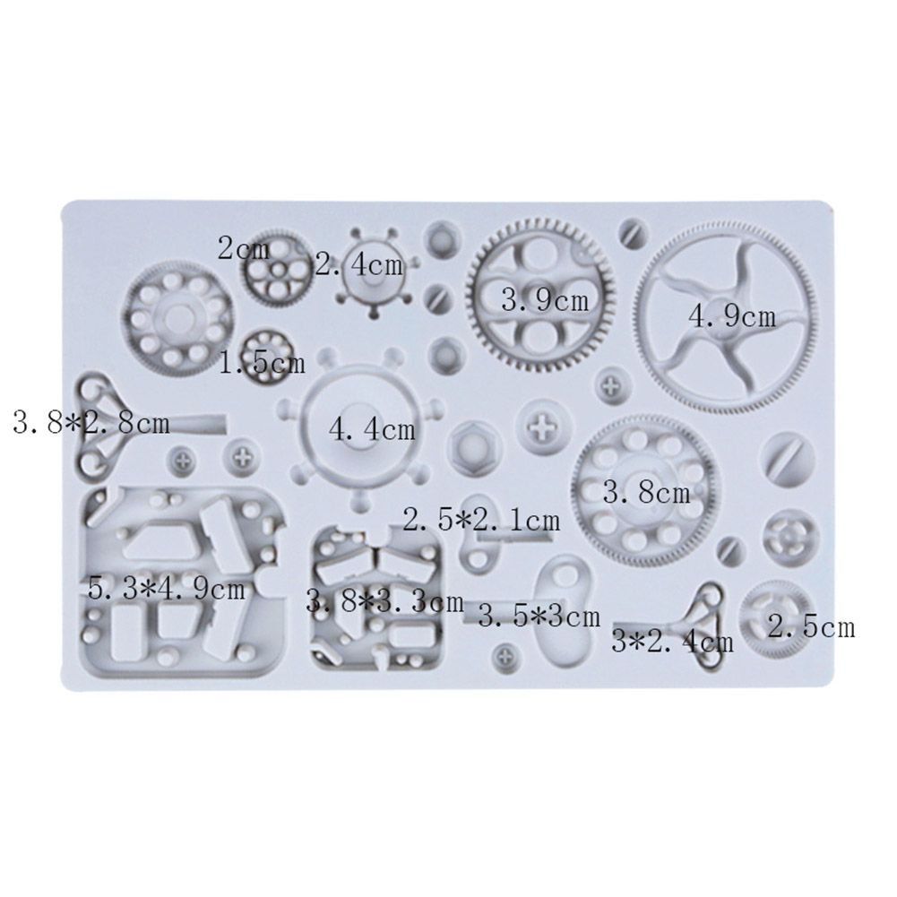 Vintage Gears Mold Steam Punk Chocolate Mould Silicone Cake Decorating Mold โ image 3