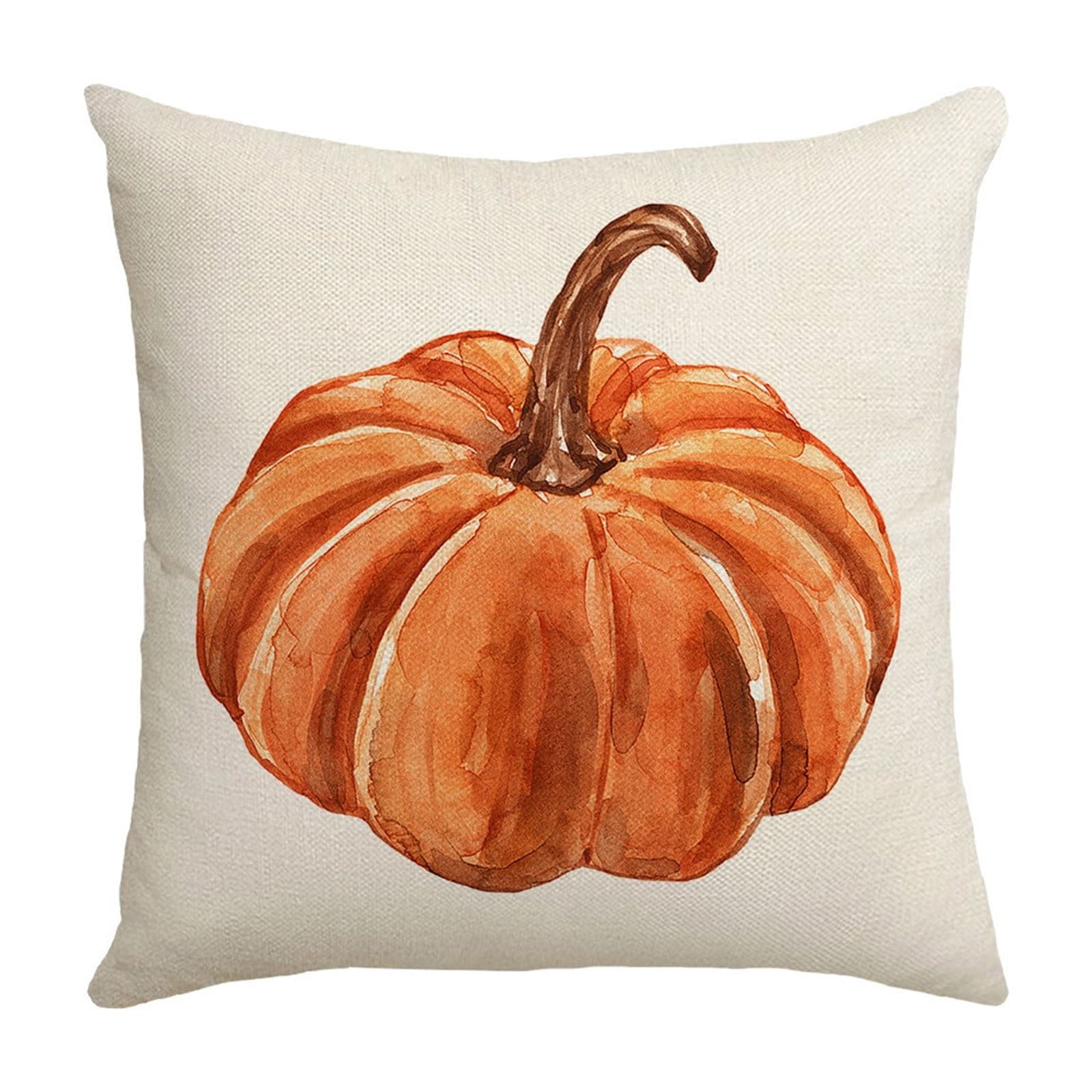 Fall Pillow Covers 18 x 18 inch Pumpkin Maple leaves Throw Pillow Covers Outdoor Autumn Thanksgiving Harvest Farmhouse Pillowcase Cushion Case for Home Sofa