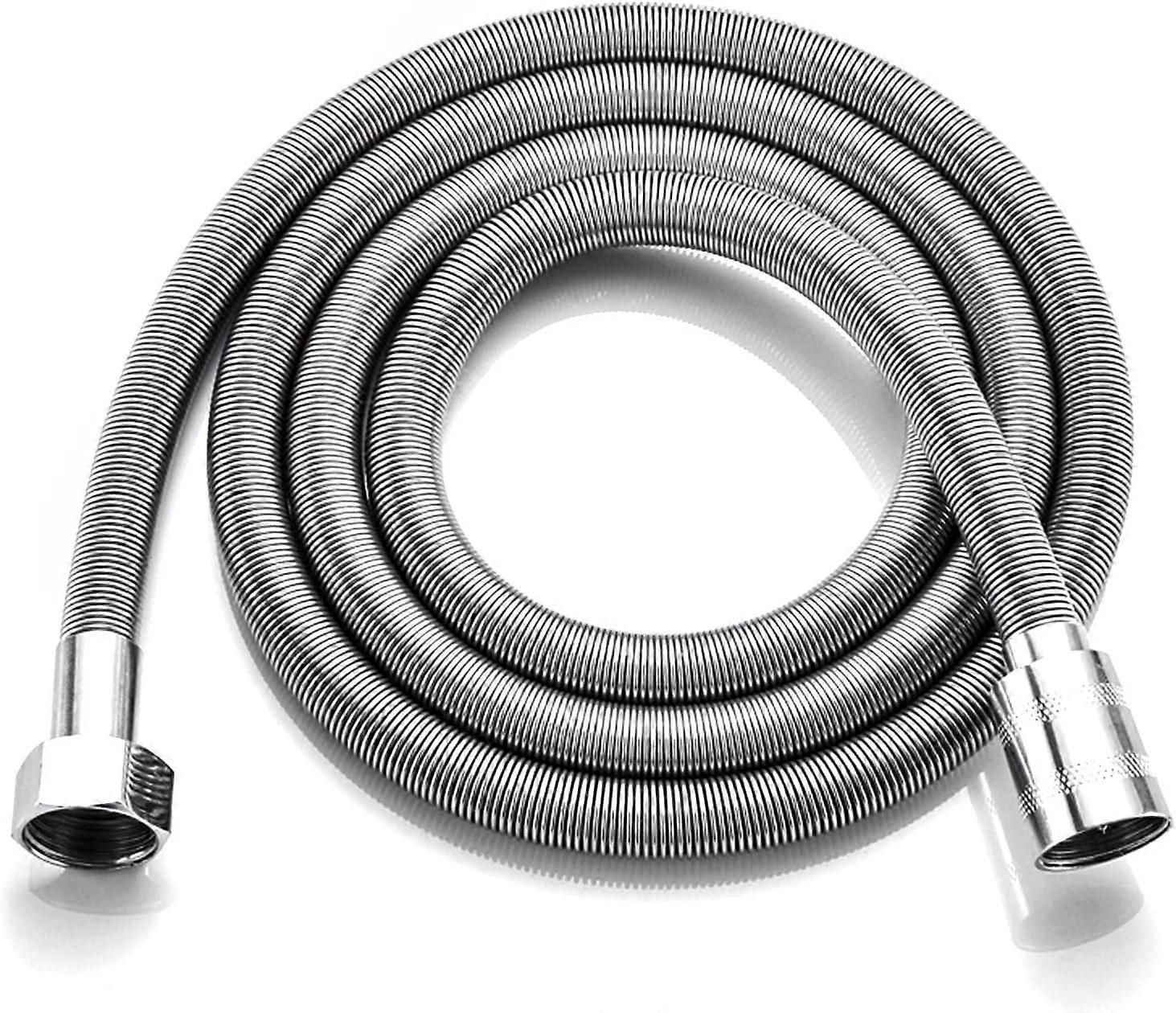 2m Stainless Steel Universal Shower Hose, Flexible Bathroom Replacement Hose