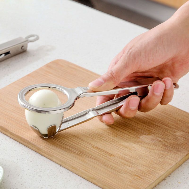 Best Utensils Stainless Steel Egg Slicer Wedger Cutter, Divides Hard Boiled Eggs Into 6 Equal Segments In One Action โ image 3
