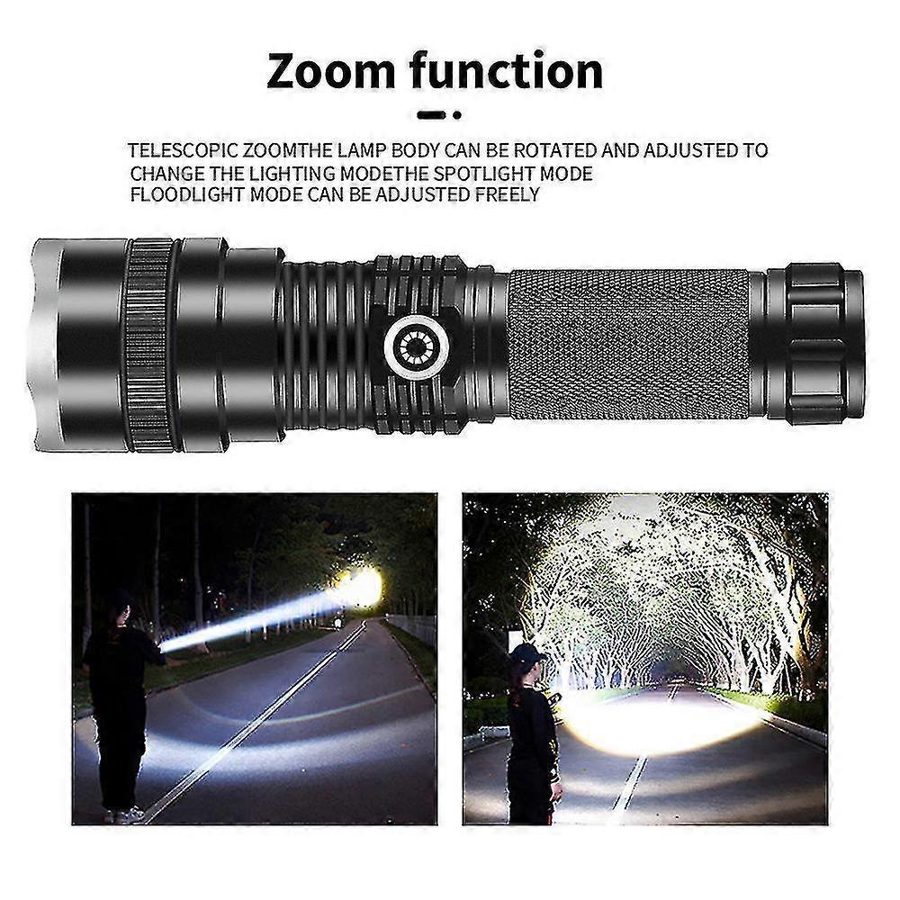 Bright Tactical LED Flashlight Rechargeable Torch for Outdoor and Emergency — image 4