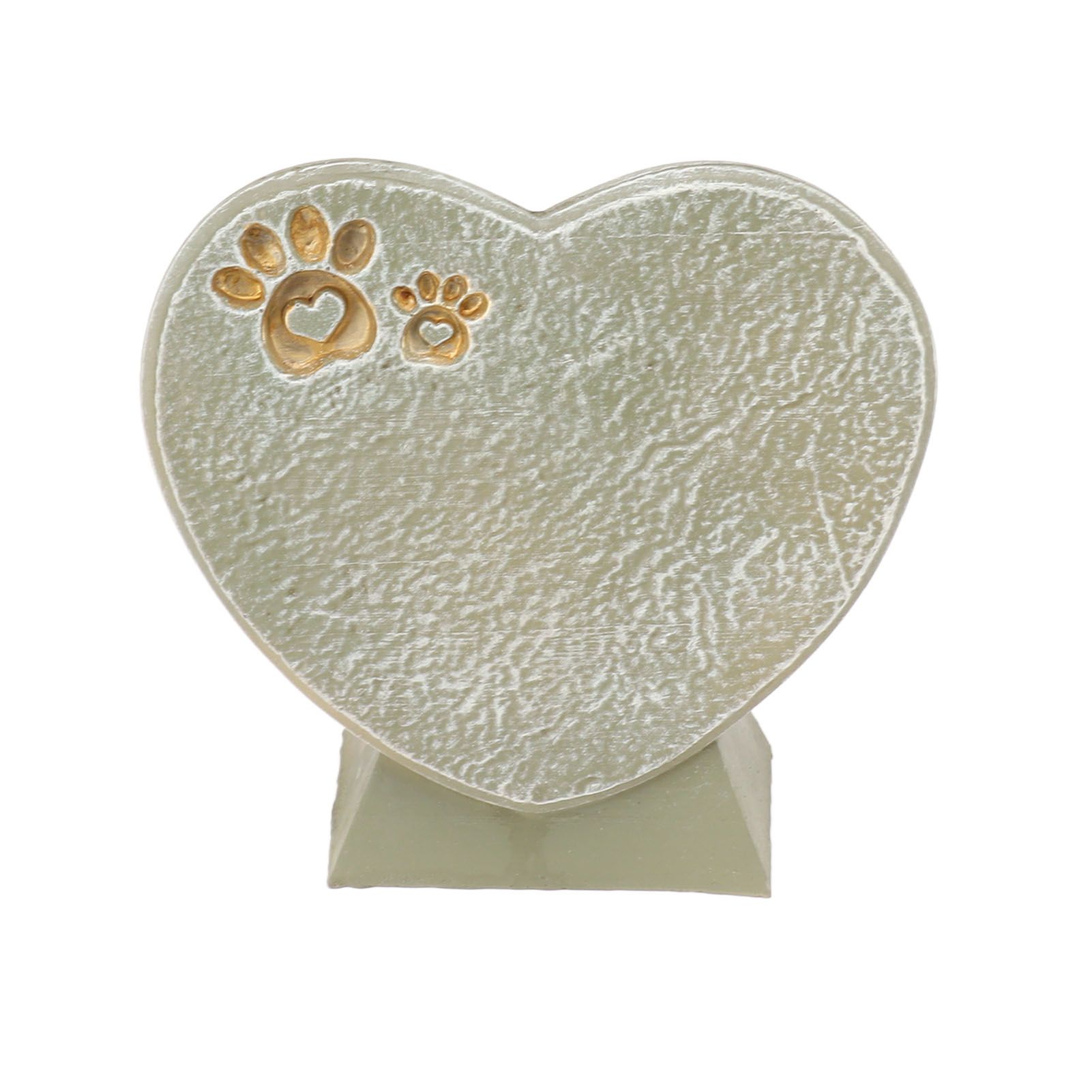 Heart Shaped Animal Tombstone DIY Resin Dog Pet Memorial Stone Outdoor Courtyard Decoration Ornaments Standing Mossy Green — image 5
