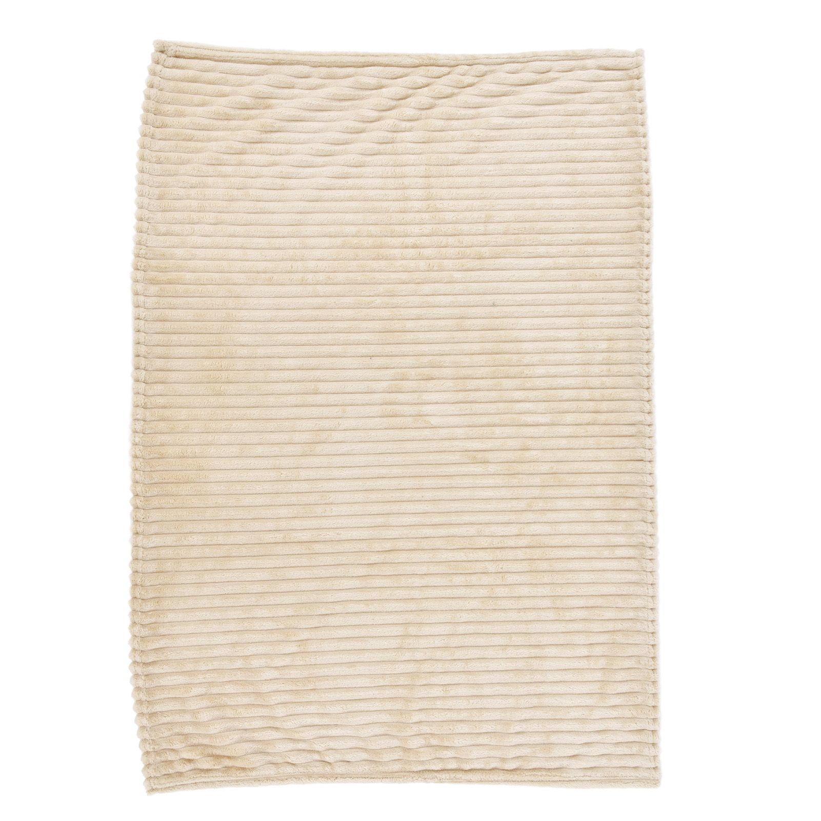 Flannel Throw Blanket Plush Fluffy Light Breathable Fine Workmanship Stylish Simple Soft BlanketBeige โ image 3