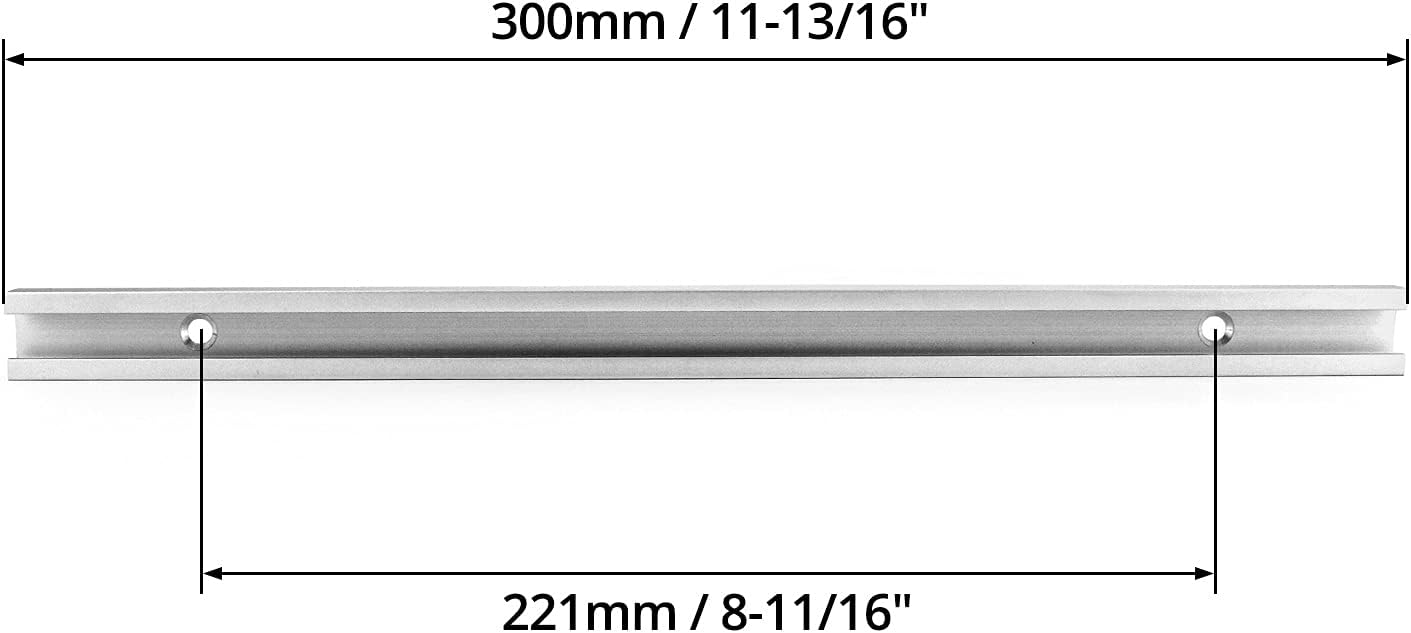 Aluminum T Track, 2 Pack 12 Inch Universal Double Cut Profile T Track, with Predrilled Mounting Holes and Screws, Woodworking and Fixtures, for Drill Press โ image 4