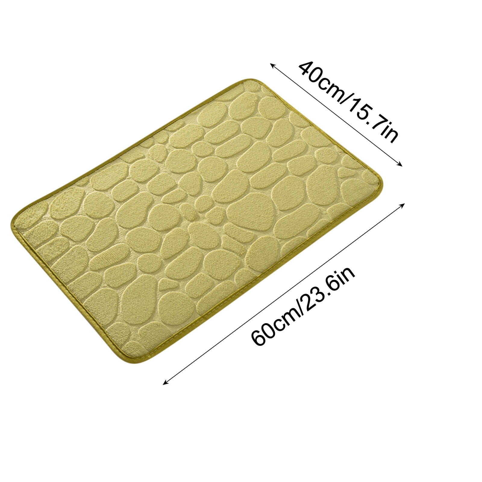 Bathroom Rugs - Ultra Absorbent Non-Slip Floor Bath Mat, Super Soft Shower Mat for Bath Tub, Machine Washable 16 × 24" (Brown) #B-Green — image 4