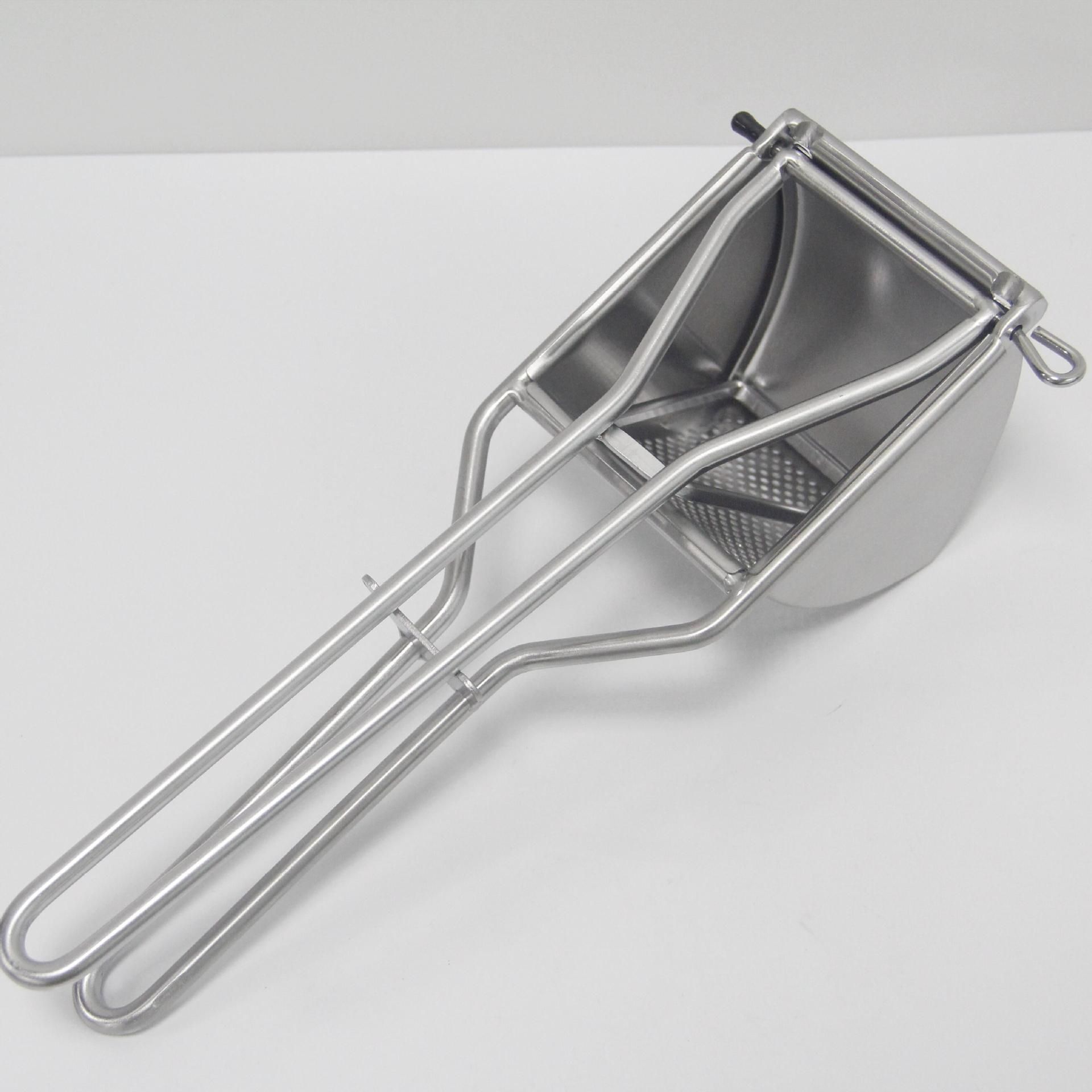 Stainless Steel Potato Press and Ricer to Puree All Root Vegetables Kitchen Essential Stainless Steel Potato Ricer for Gourmets Mashed Vegetables โ image 3