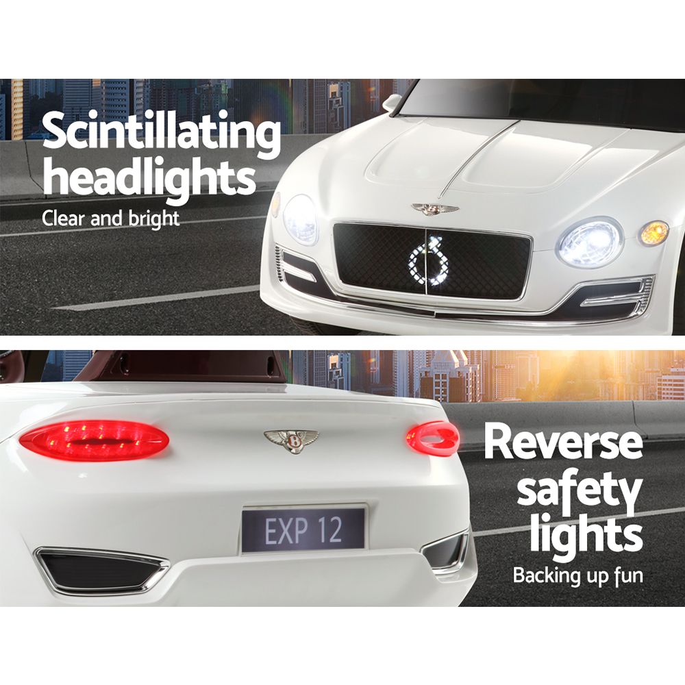 Kids Electric Ride On Car Bentley Licensed EXP12 Toy Cars Remote 12V White โ image 4