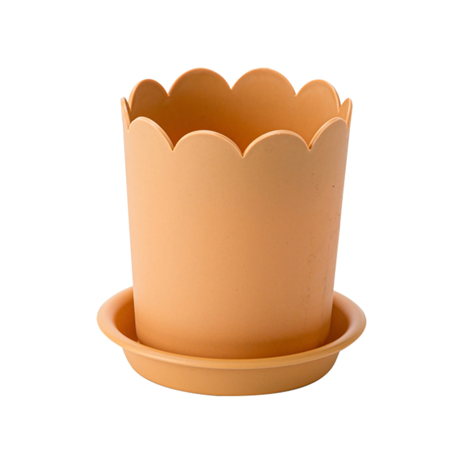 Flower Pots, Garden Supplies Promotion! Plastic Plant Pots for Plants With Saucers Indoor Set of 1 Plastic Planters Modern Flower Pot With Hole for All House